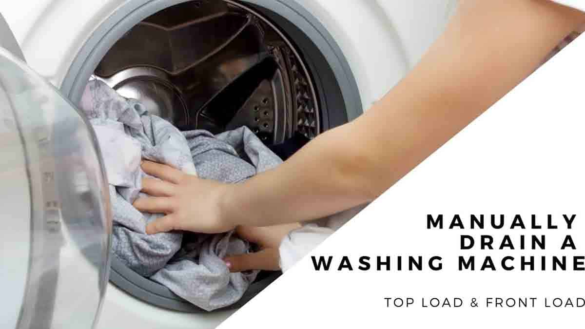 How To Manually Drain A Washing Machine Aonegadgets